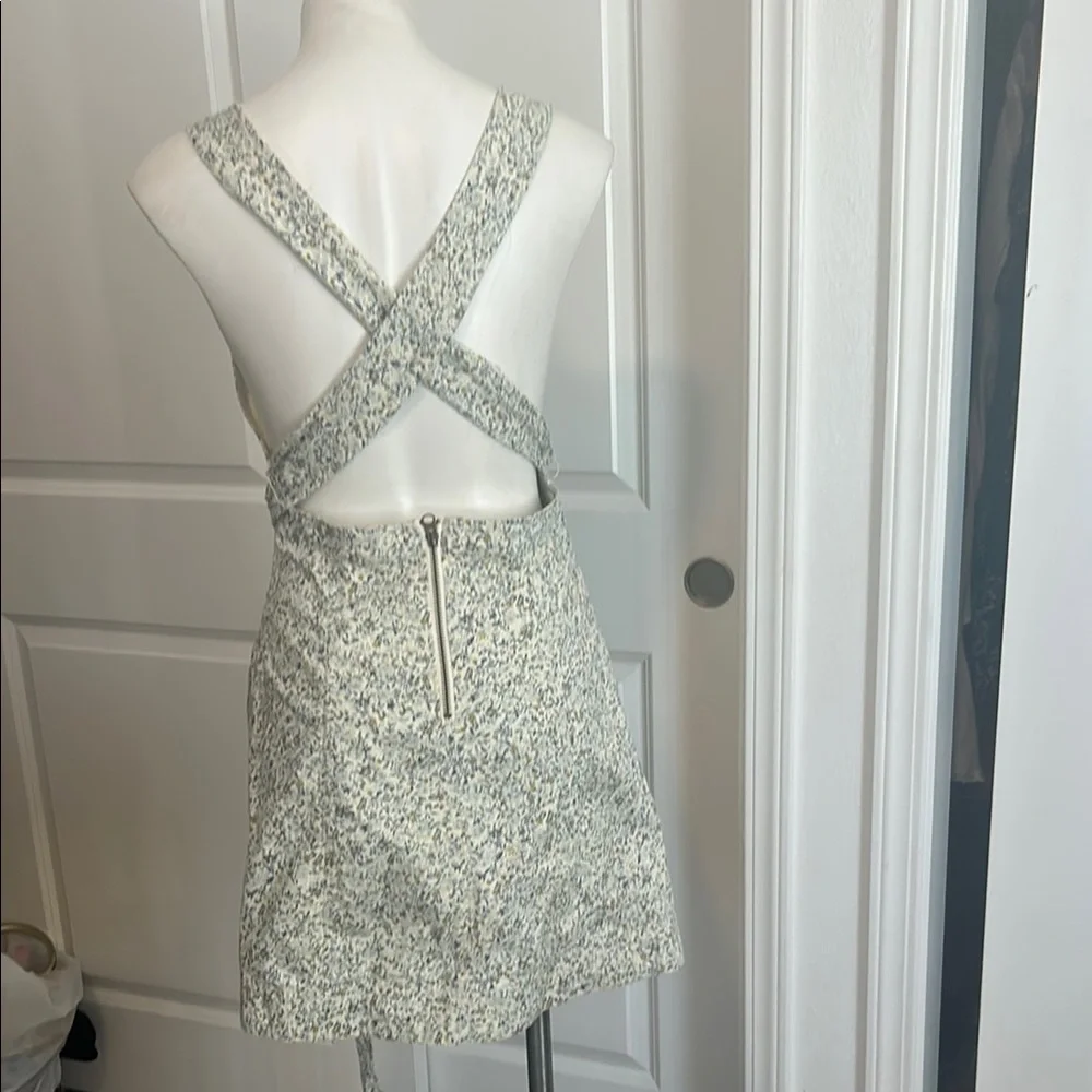 Free People Green and White Wrap Sundress - Picture 7 of 12